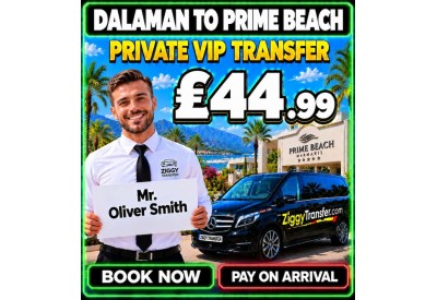 Dalaman to Prime Beach Hotel Marmaris